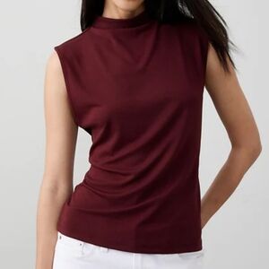 NWT Banana Republic Baby Mock Neck Burgundy Tank